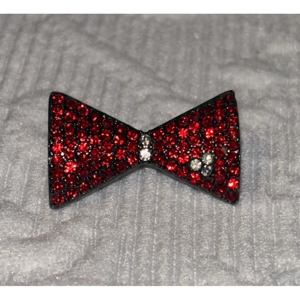 Vintage Diet Coke Heidi Klum Red Rhinestone Pin Brooch Glam Fashion Retro